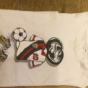 Boys Gucci soccer T shirt